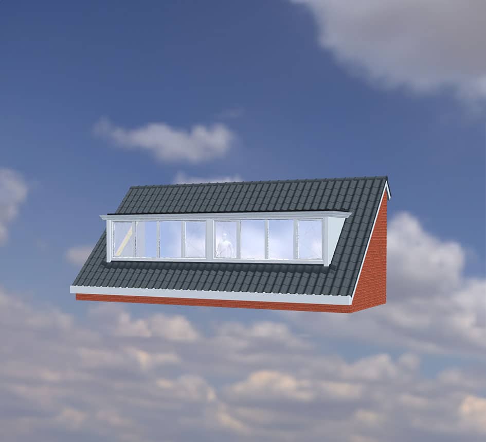 Kunststof dakkapel – 8 meter