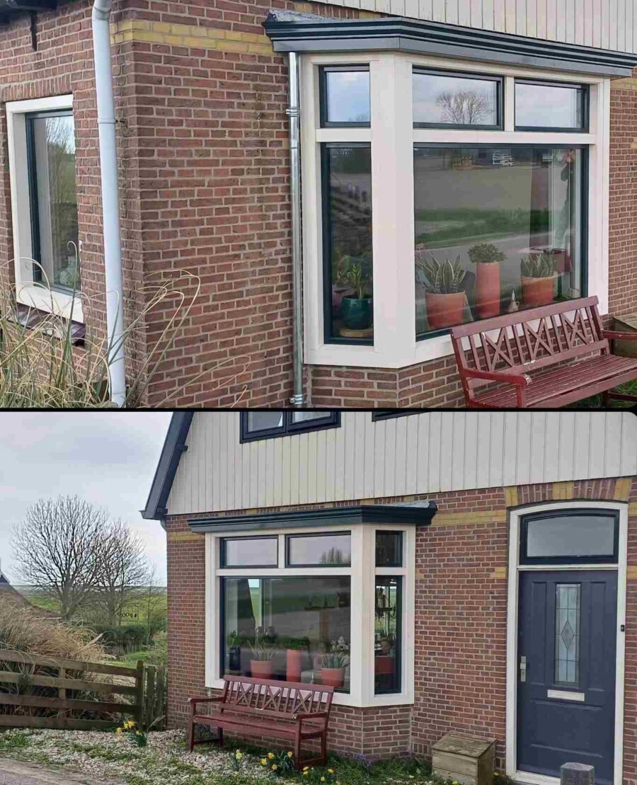 Erker installatie in woningbouwproject Friesland door Knipping, vakmanschap in renovatie en verbouwing.