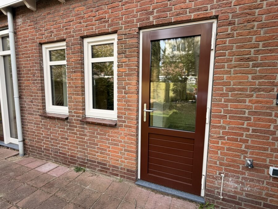Landelijke achterdeur